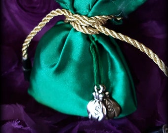 FAST MONEY Gris Gris Mojo Charm Bag  -Voodoo Hoodoo Pagan Wiccan