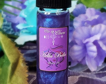 HELLA BELLA Attraction Allure Oil with rose quartz and pyrite -Popularity Attraction Allure - Voodoo Hoodoo Wiccan Pagan