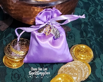 GAMBLING GRIS GRIS Mojo Charm Bag -Voodoo Hoodoo Pagan Wiccan
