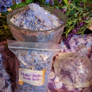 Hella Bella  Bath Salts  Ritual Bath Salts Attraction Allure Bath   Wiccan Pagan Hoodoo