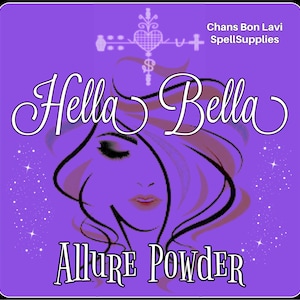 HELLA BELLA  Attraction Allure POWDER -Popularity Attraction Allure  2 ounces - Voodoo Hoodoo Wiccan Pagan  Ritual Powder