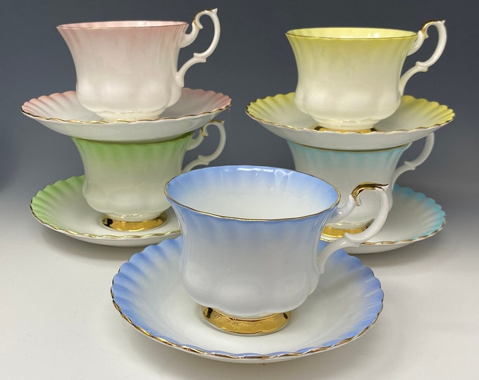 Royal Albert Rainbow Series Tea Cup and Saucer Etsy