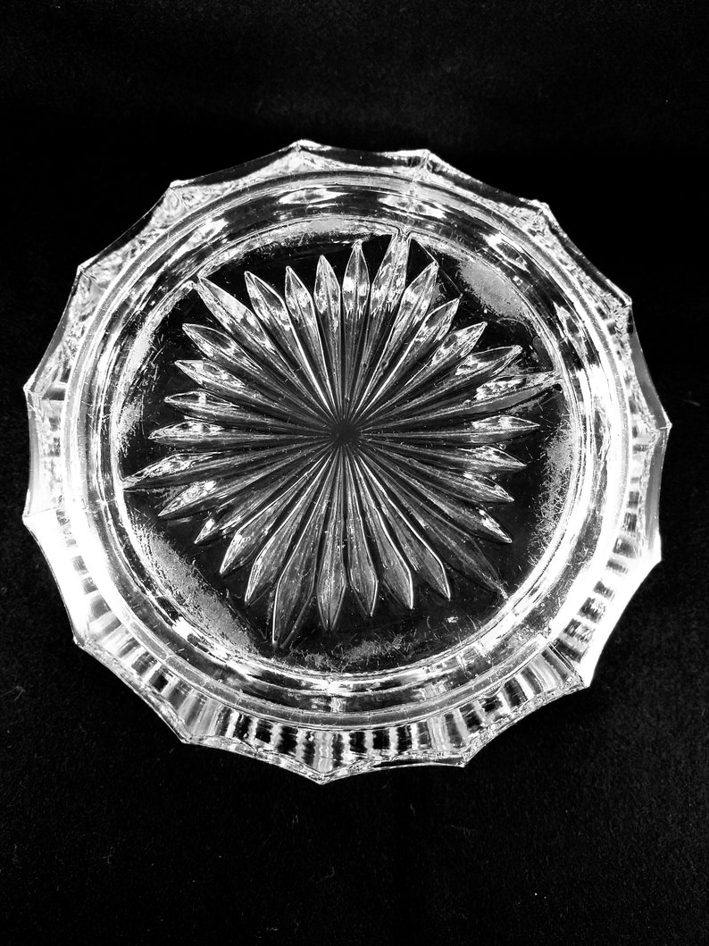 Heavy Pressed Glass Bowl in the Heisey Peerless Style