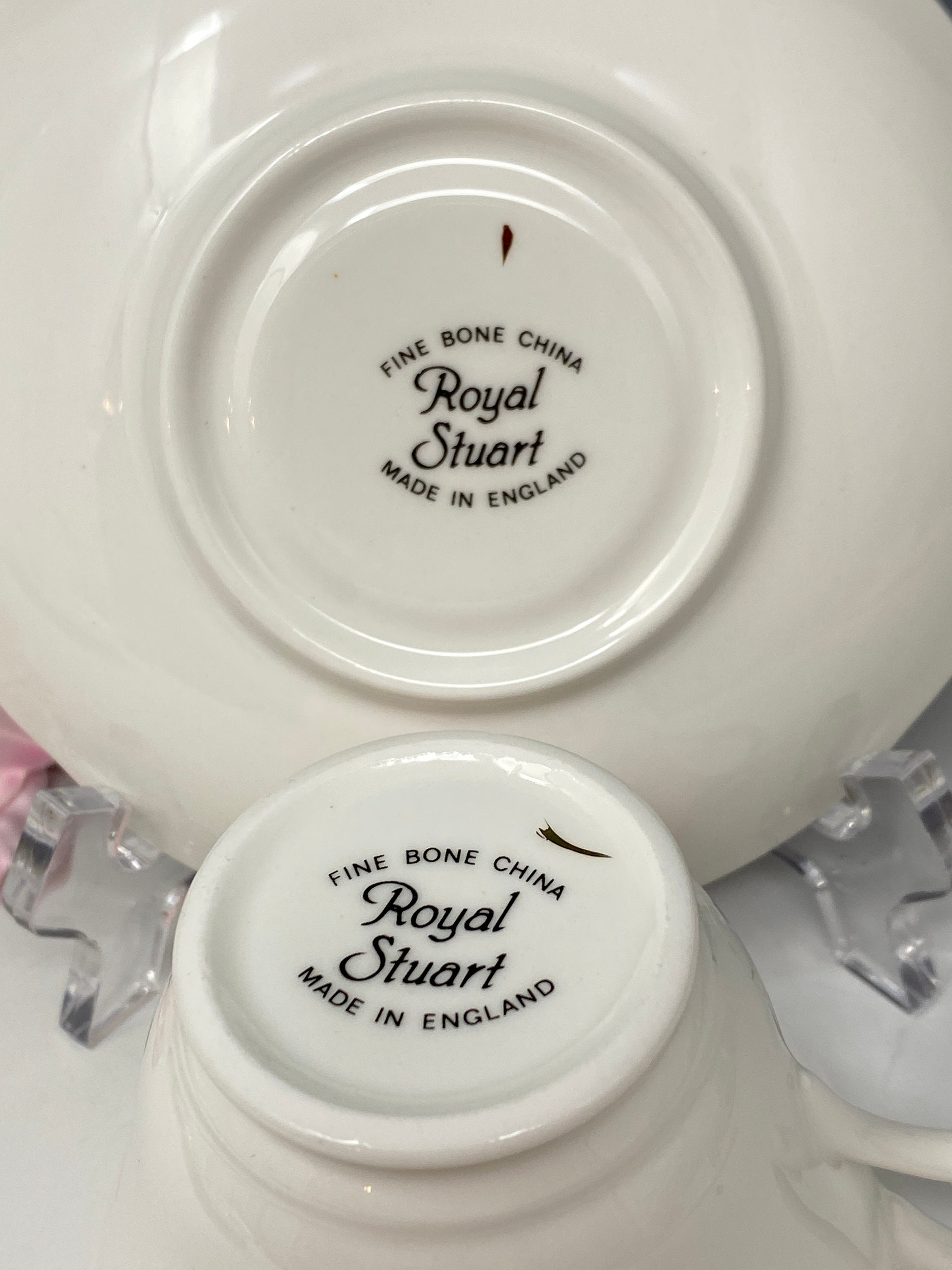 Royal Stuart Pink Morning Glories Tea Cups and Saucers - Etsy