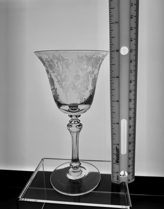 Cherokee Rose by Tiffin-franciscan Wine Glass Stemware - Etsy