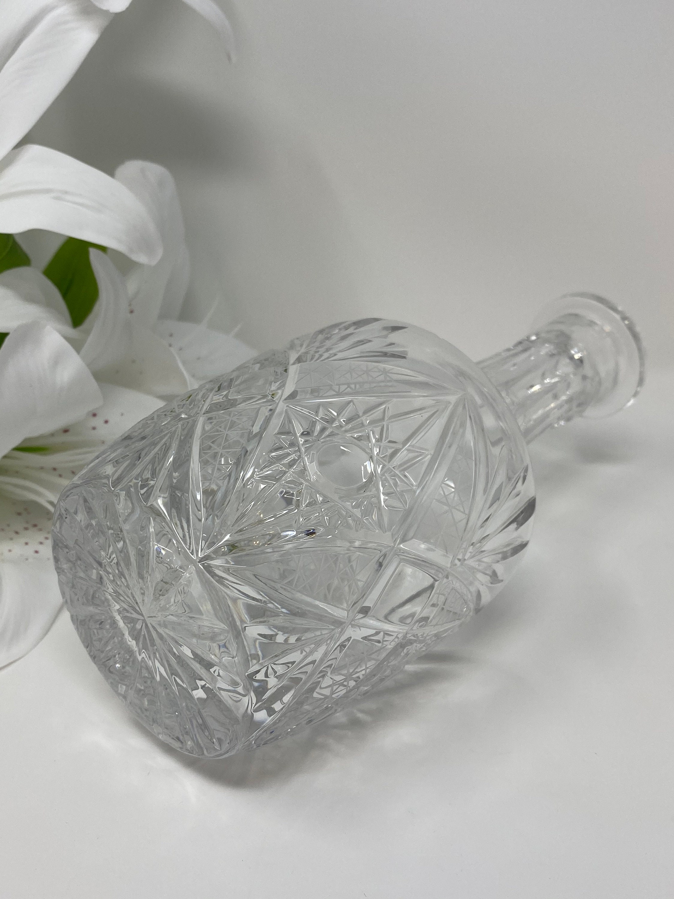 ソ連製ヴィンテージクリスタルデカンタ - Etsy 日本