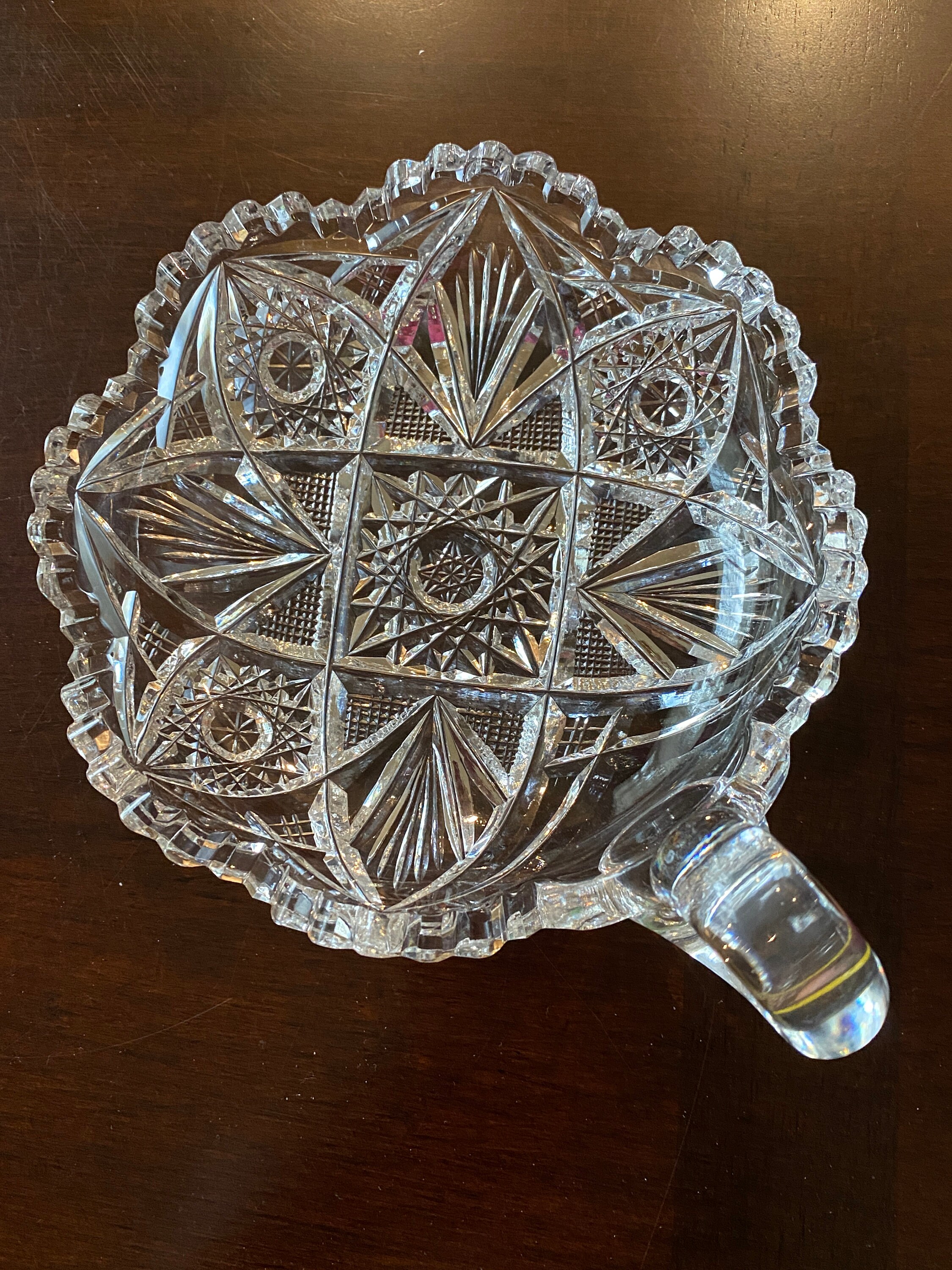 Antique ABP Quaker City Cut Glass iris Pattern One Etsy