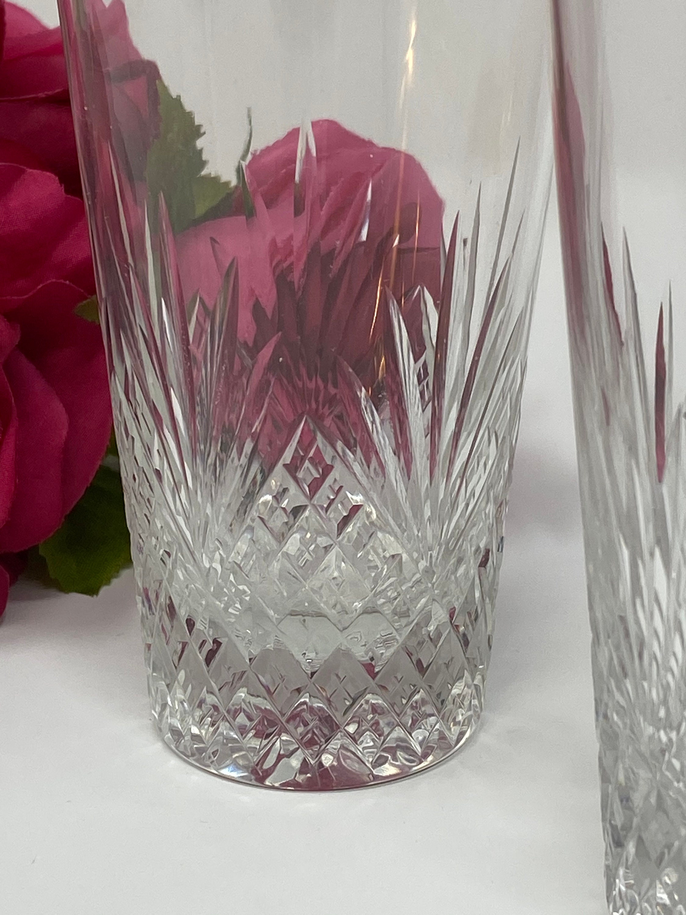 Sparkling Crystal Juice Glasses Set of Three 3 Etsy
