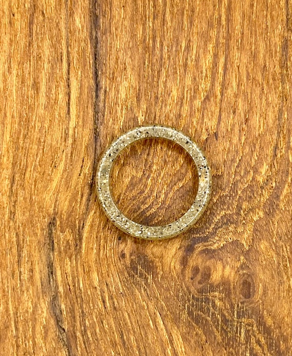El Morro, Puerto Rico Beach Sand Resin Ring.  Available is sizes 4,5,6,7,8,9. Please measure finger prior to ordering.