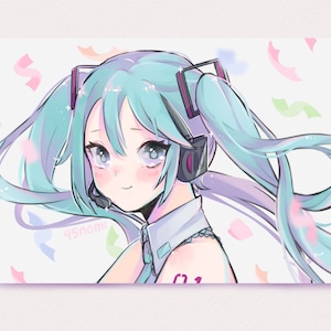 Miku 5x7 Print