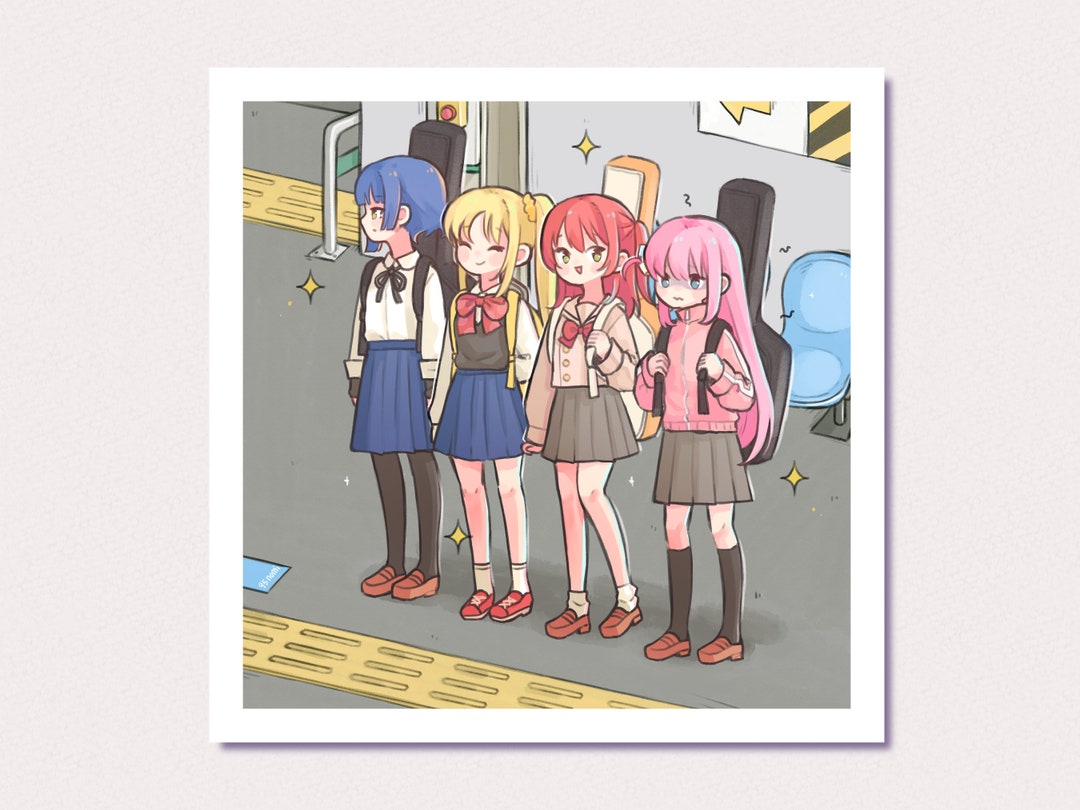 Bocchi 6x6in Print - Etsy