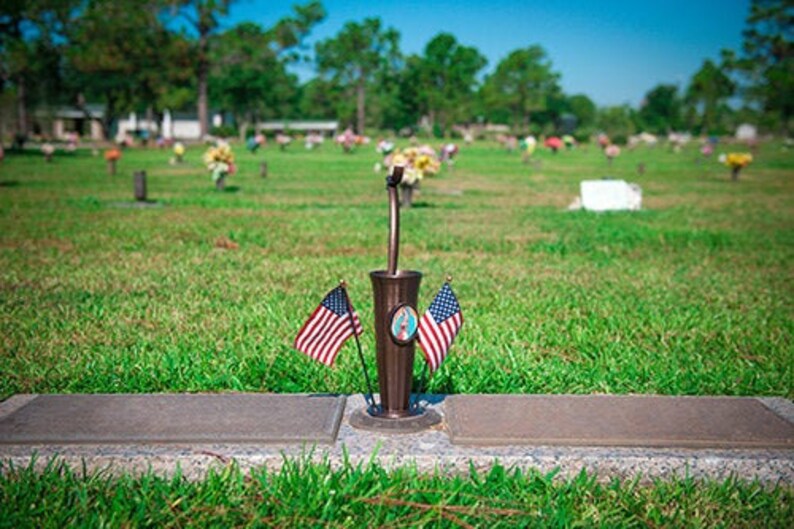 Memorial Cemetery Flower Vase Grave Ground Vase Flowers Etsy