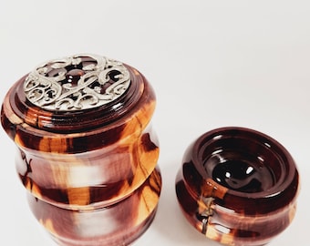 Hand turned jewelry box