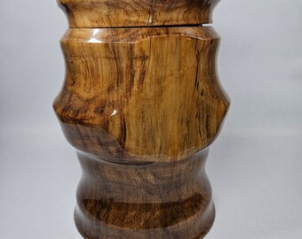 Handmade hickory urn 200cc, Large size, 200 pound capacity, urn for ashes