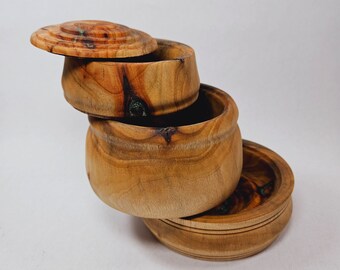 Custom jewelry box with emerald inlay