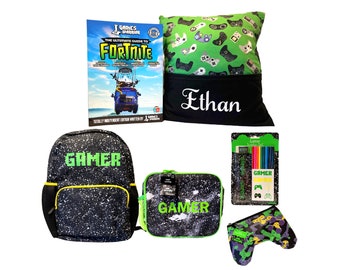 Personalised 'Gamer' Pocket Cushion Gift Set
