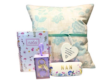 Handmade Gift for Nan. 'Nature's Glory' Pocket Cushion Gift Set - Free UK Postage