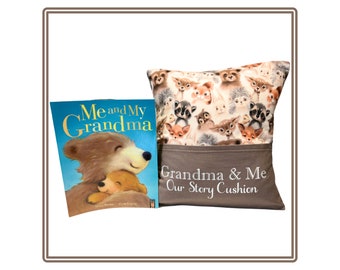 Baby Animals Story/Book/Reading/Pocket Cushion/Book Pillow - Handmade Children's Gift - Free Personalisation - Free Book - Free UK Delivery!