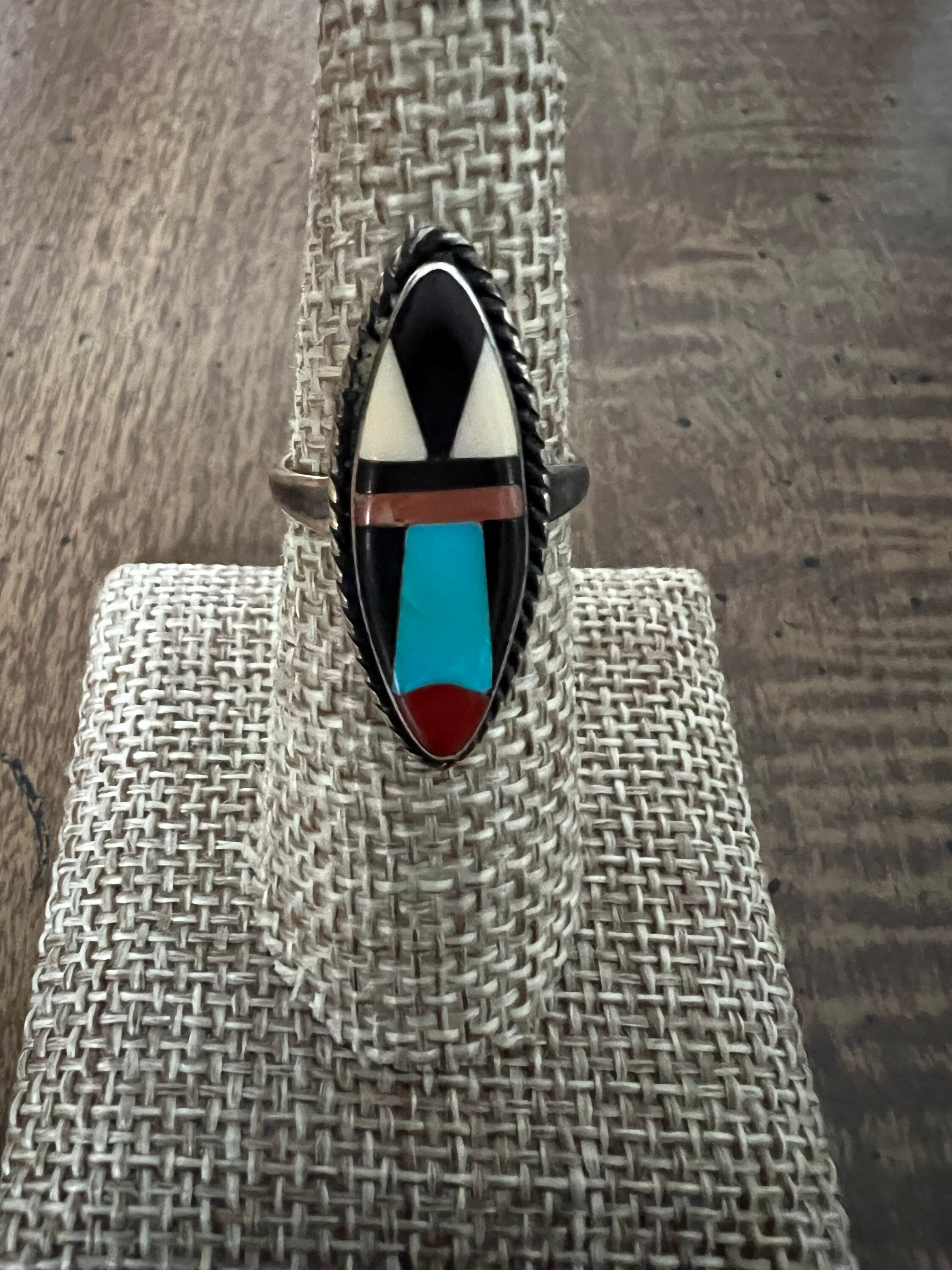 Zuni Precious Stone Inlay Rings main image 1