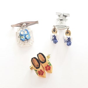 Vintage Holländische Clog Pins