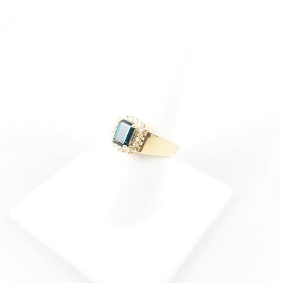 Vintage 14k Tourmaline & Diamond Ring - image 5