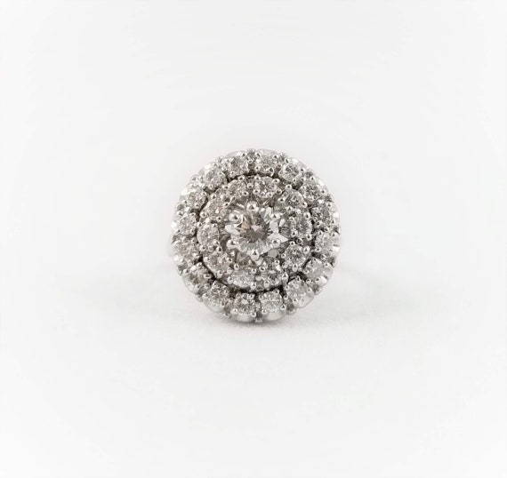 Vintage 18k Diamond Target Ring by Jabel - image 6
