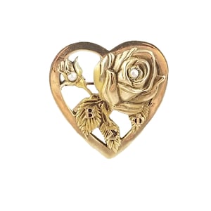 Vintage &quot;Order of the Rose&quot; Beta Sigma Phi Heart