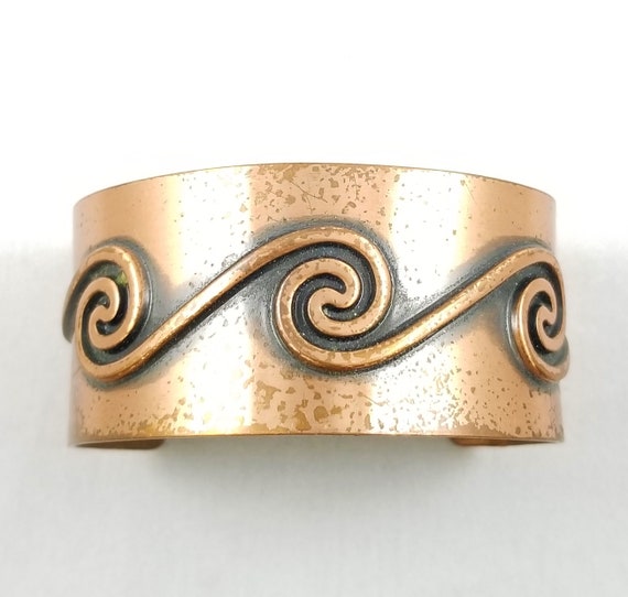 1930's-40's Copper Bell Trading Post Unisex Cuff - image 1