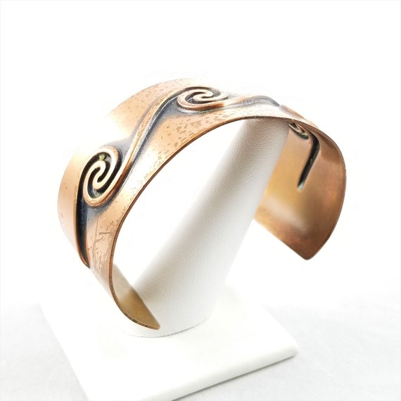 1930's-40's Copper Bell Trading Post Unisex Cuff - image 5