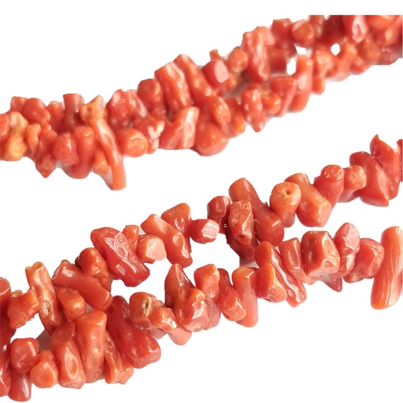 Vintage Natural Coral Necklace - image 1