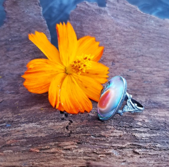 Antique Shell Blister Ring - image 1