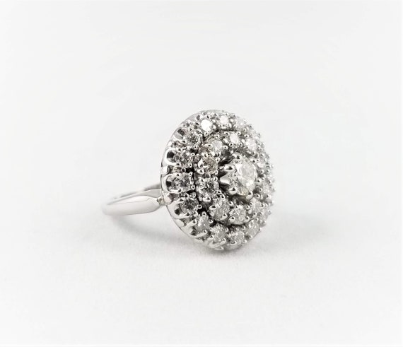 Vintage 18k Diamond Target Ring by Jabel - image 5