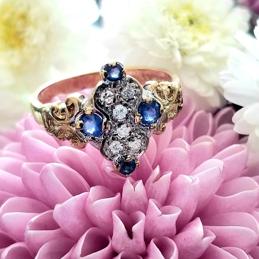 Joyas Anillo Zafiro Y Diamantes El Corte InglÃ©s Anillo De