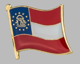 Atlanta Georgia City Flag USA Round 59mm Button Pin Badge