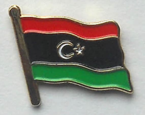 LIBYA NEW COUNTRY FLAG METAL lapel PIN BADGE ..NEW