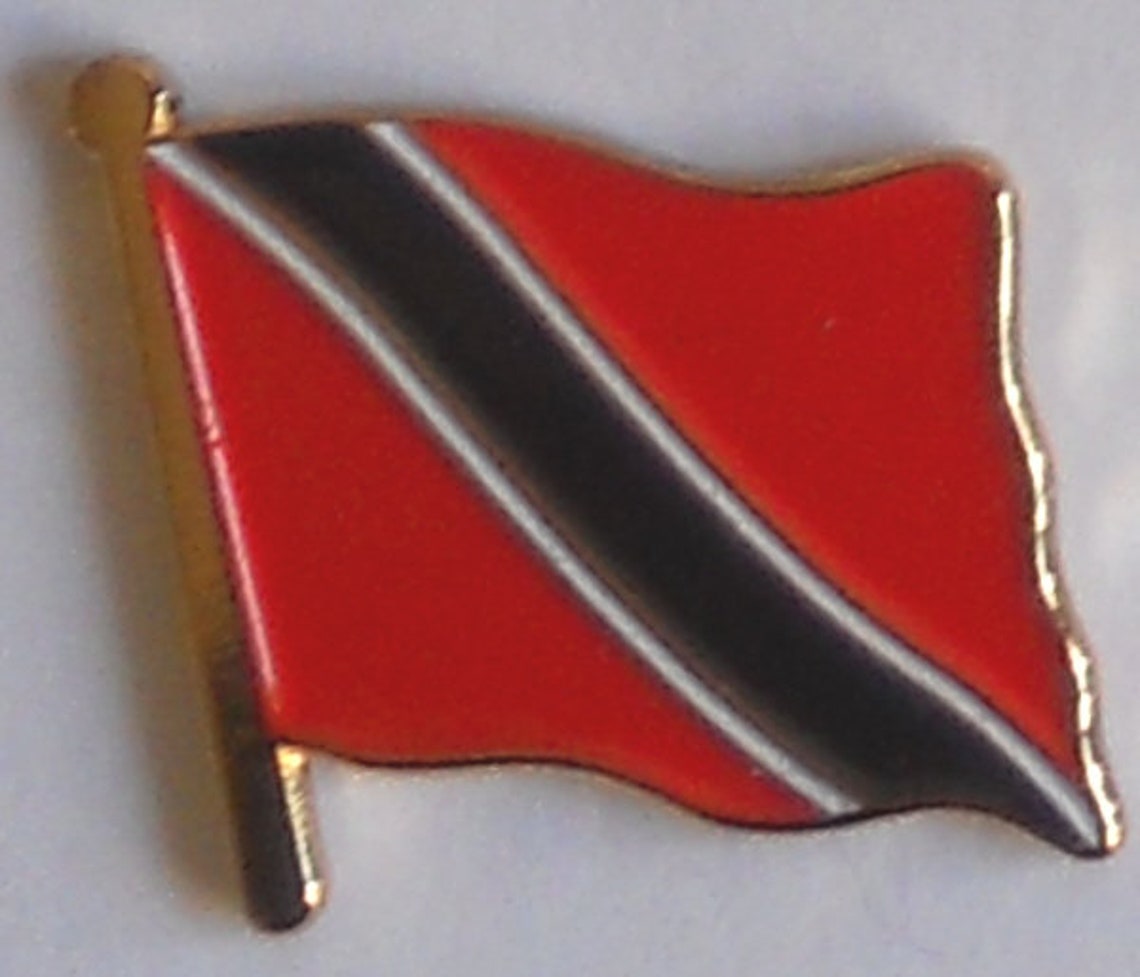 Trinidad & Tobago Country Flag Enamel Pin Badge Etsy