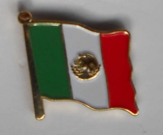 Mexico Country Flag Enamel Pin Badge | Etsy