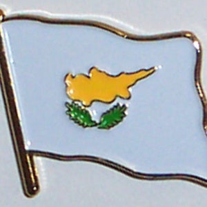 Cyprus Country Flag Enamel Pin Badge