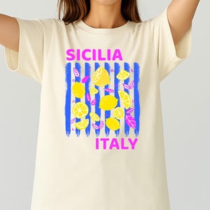 Sicily Italy T-Shirt: Sicilian Lemon Travel Souvenir