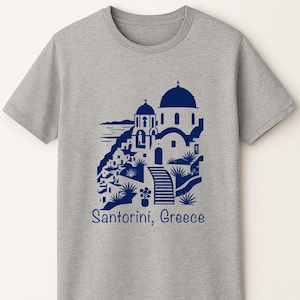 Santorini Greece T-Shirt: Aegean Sea Souvenir, Cyclades Islands