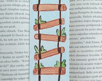 One Of A Kind Watercolor Bookmark Not A Print Himalaya Etsy