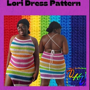 Lori Dress Crochet Pattern | Crochet Mesh Dress Pattern