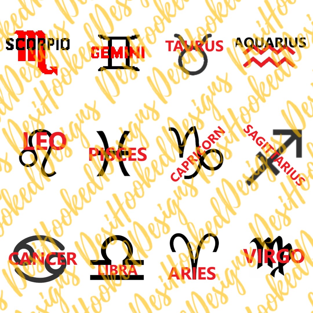 Zodiac Graph Crochet Bundle Etsy