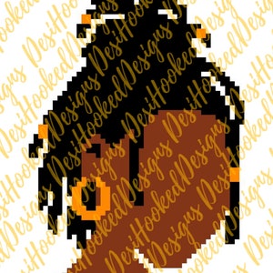 Loc Boo Crochet Graph Pattern