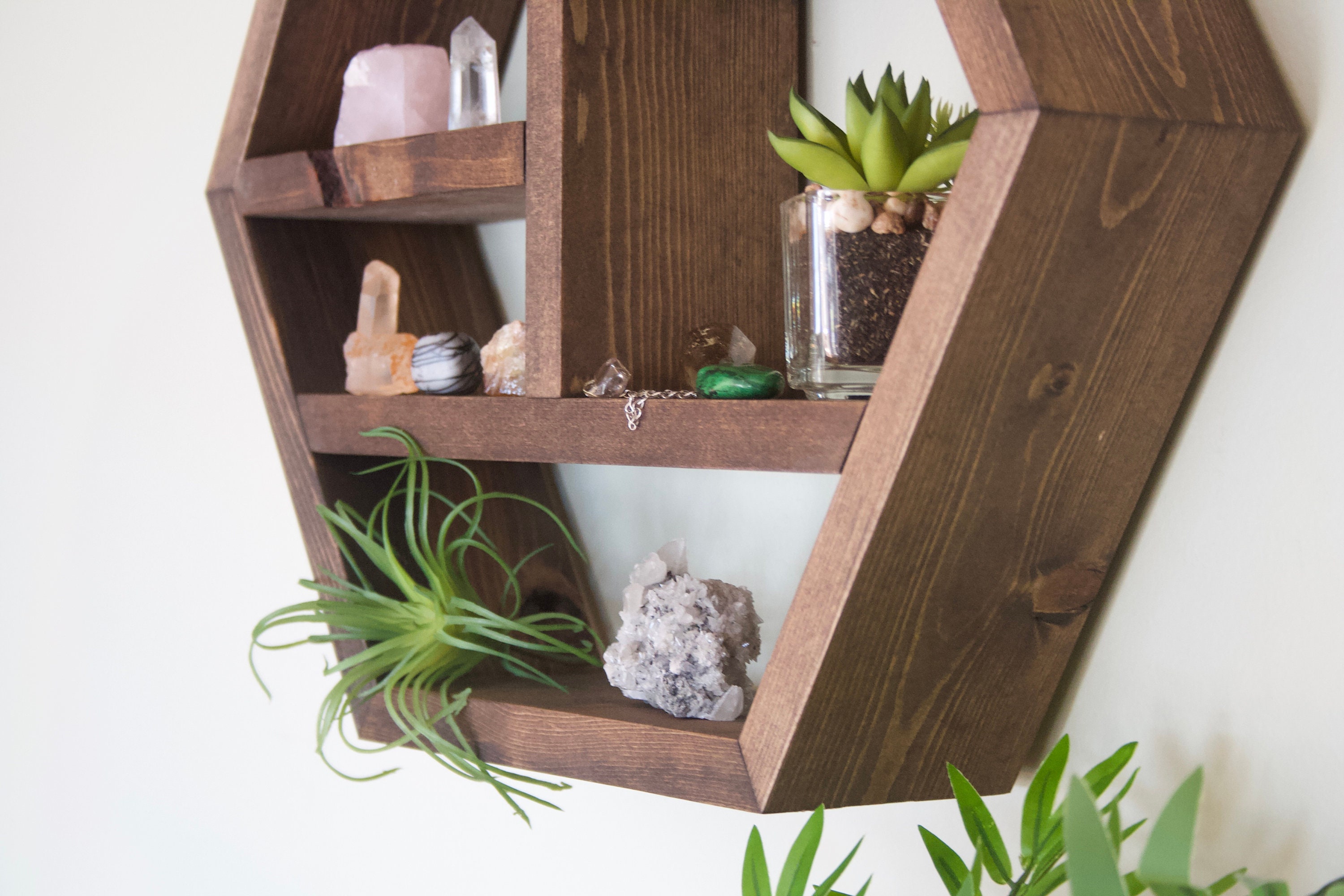 Floating Hexagon Shelf Hexagon Shelves Essential Etsy Canada