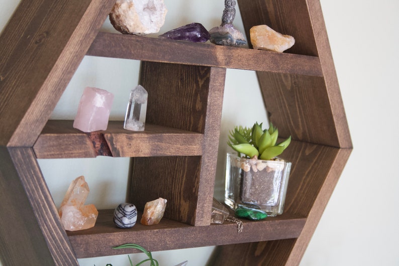 Floating Hexagon Shelf Hexagon Shelves Essential Etsy Canada