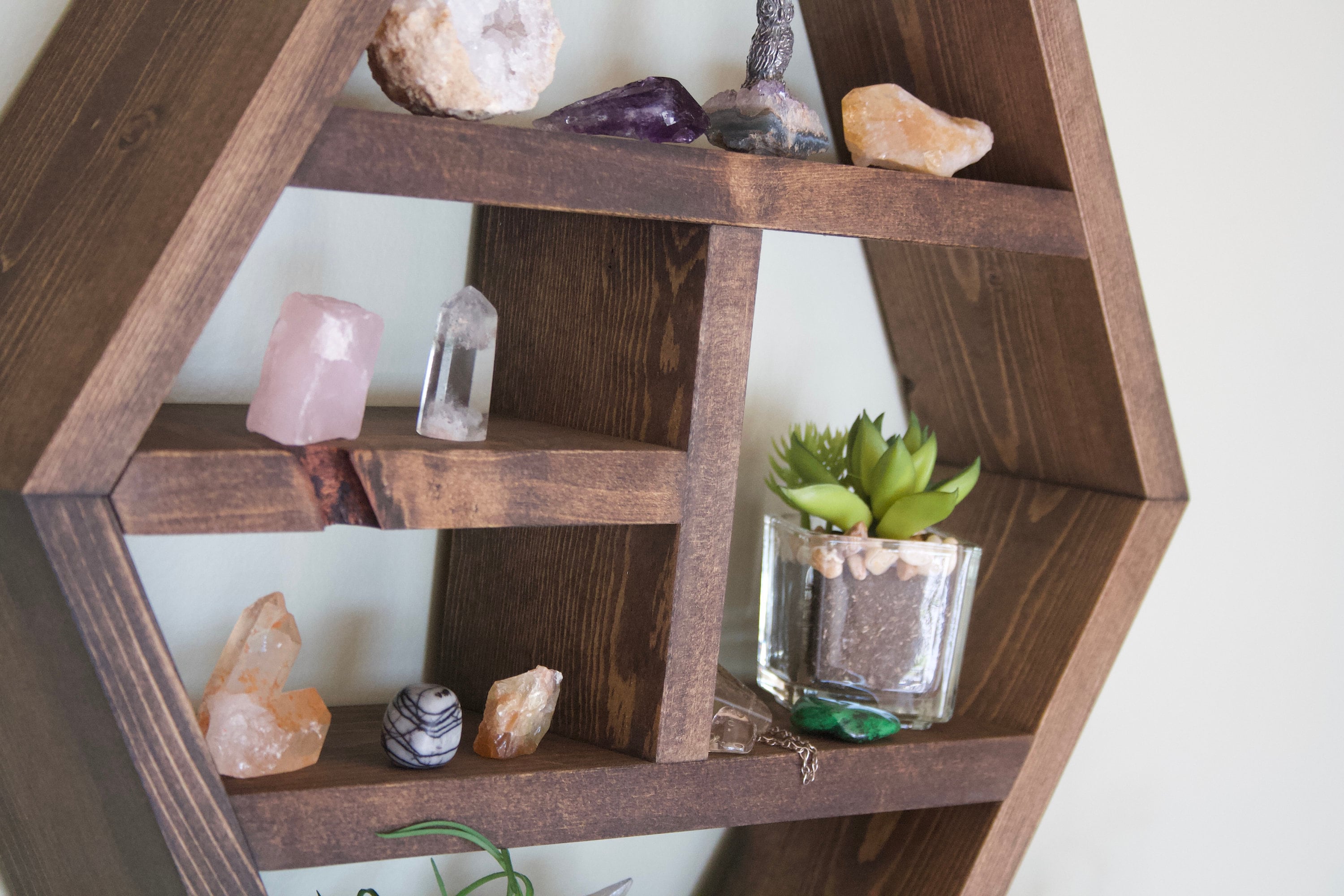 Floating Hexagon Shelf Hexagon Shelves Essential Etsy Canada