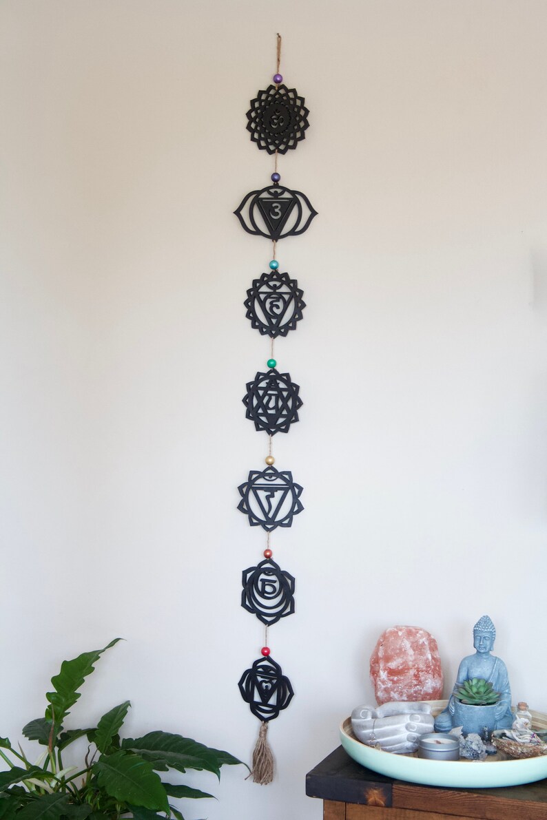 Chakra Wall Decor Chakra Wall Hanging Chakra Healing Yoga Etsy