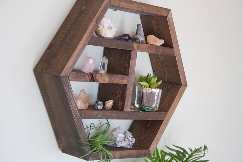 Floating Hexagon Shelf Hexagon Shelves Essential Etsy Canada