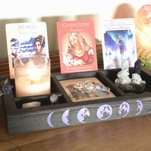 Boîte pour cartes de tarot, porte-cartes de tarot, boîte pour autel, cadeaux pour meilleure amie,
